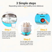 Plastic Mini Electric 7 Egg Poacher Steaming, Cooking, Boiling for Home,(Multicolour) askddeal.com