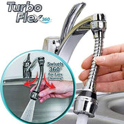 Stainless Steel Turbo Flex 360 Rotate Flexible Kitchen Tap Water Sprayer, Jet Stream/Water Saving Faucet askddeal.com